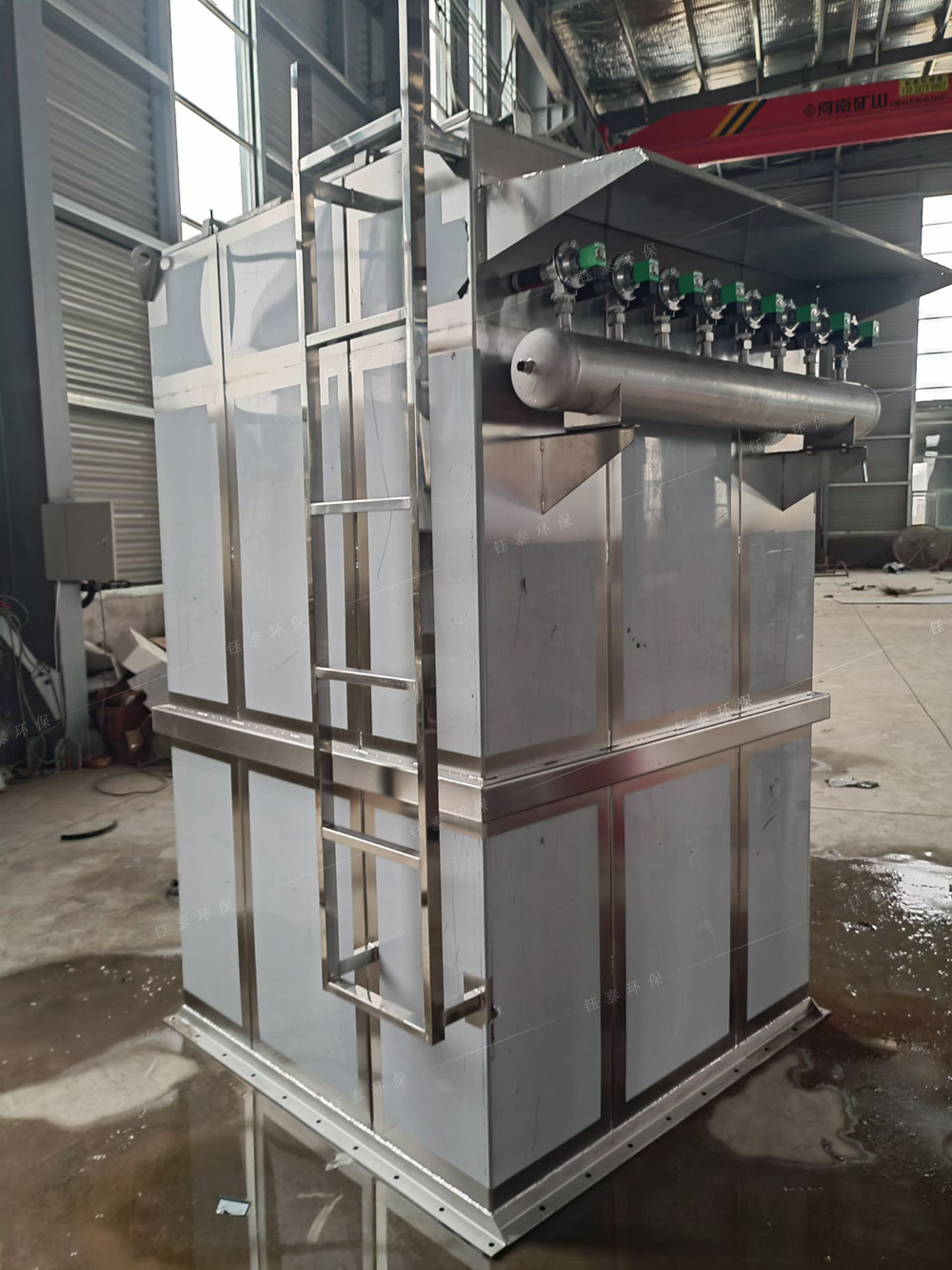 機制砂生產線布袋除塵器治理粉塵方案